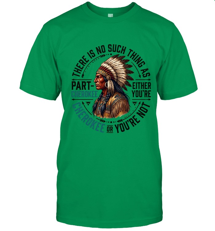 THERE IS NO SUCH THING AS PART CHEROKEE EITHER YOU'RE CHEROKEE OR YOU'RE NOT