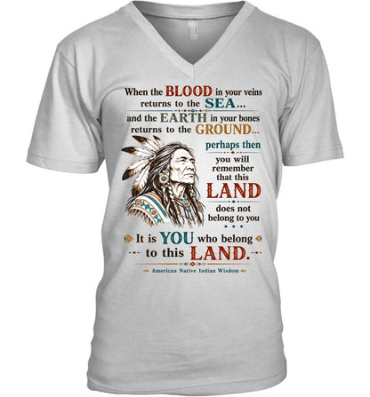 When the BLOOD in your veins returns to the SEA... and the EARTH in your bones returns to the GROUND...