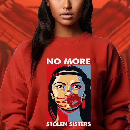 I Wear Red For My Sister Heart, No More Stolen Sisters MMIW Shirts