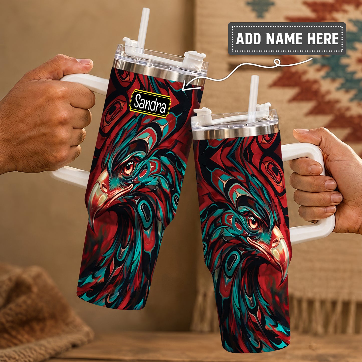 Eagle Storm Spirit Personalized Tumbler