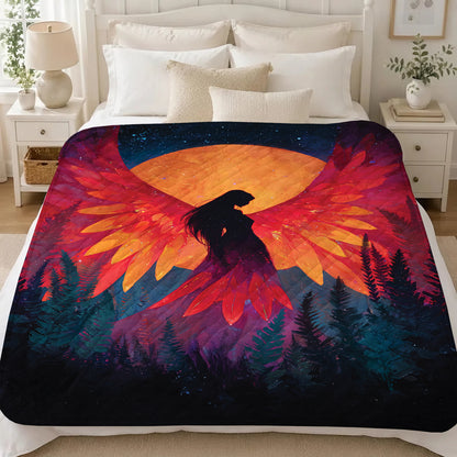 Sacred Moon Woman Personalized Premium Blanket