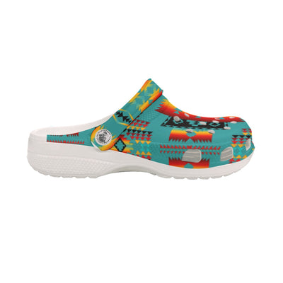 Native Pattern Clog Shoes For Adult and Kid 89173 New