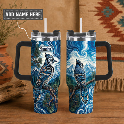Blue Jay Wilderness Personalized Tumbler