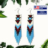 SALE 50% OFF -  Long Beaded Handmade Hook Earrings For Women