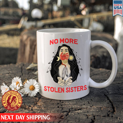 No More Stolen Sister, MMIW Indigenous Ceramic Coffee Mug