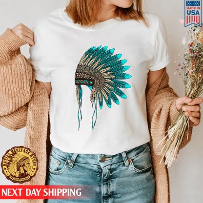 MMIW Awareness Indigenous Blue Leather Unisex T-Shirt/Hoodie/Sweatshirt