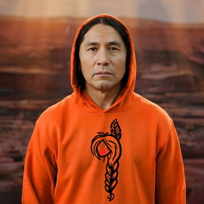 MMIW - I Wear Red For My Sisters Red Hand Black Hair Indigenous Women Shirt