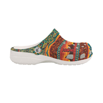 Native Pattern Clog Shoes For Adult and Kid 89159 New