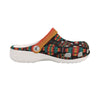 Native Pattern Clog Shoes For Adult and Kid 89144 New