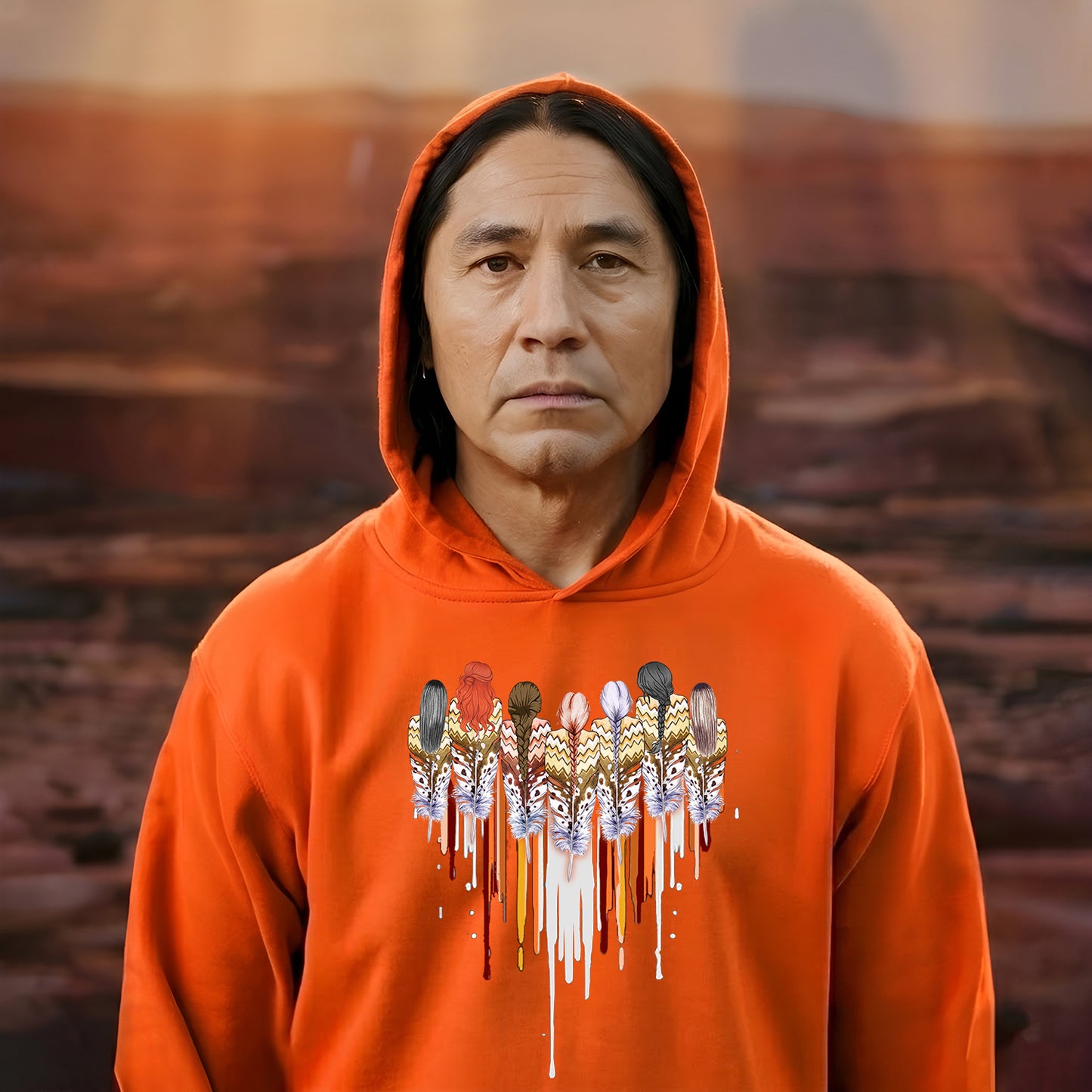 Native American Women Together Feather Heart Shirt