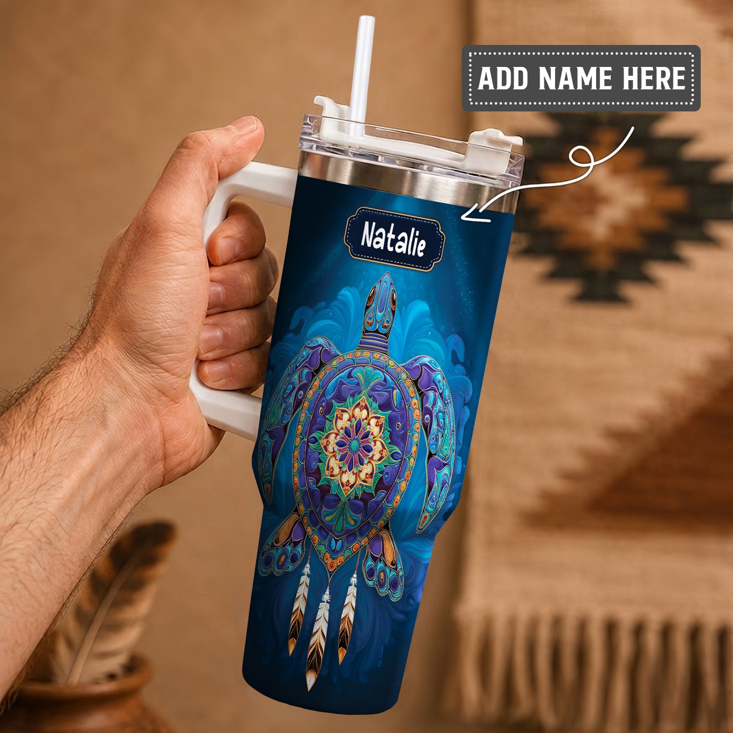 Celestial Turtle Spirit Personalized Tumbler