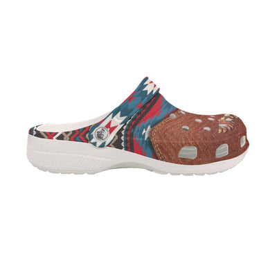 Native Pattern Clog Shoes For Adult and Kid 89132 New