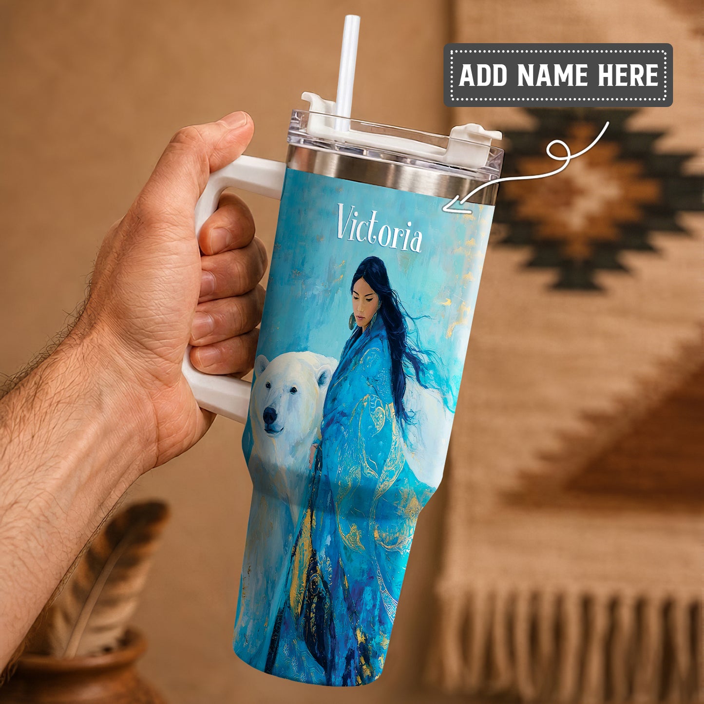 Arctic Woman Grace Personalized Tumbler