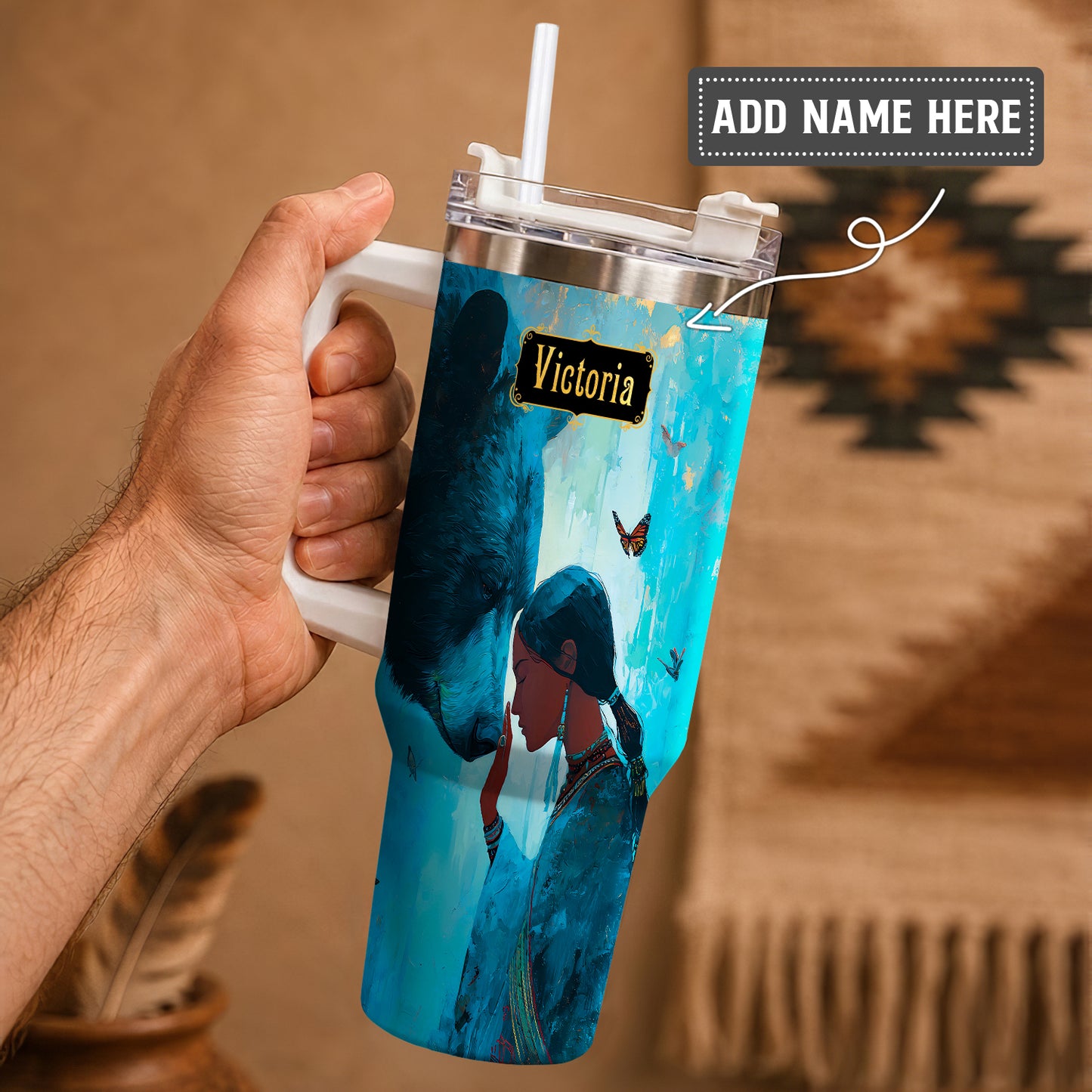Moonlit Wild Harmony Personalized Tumbler
