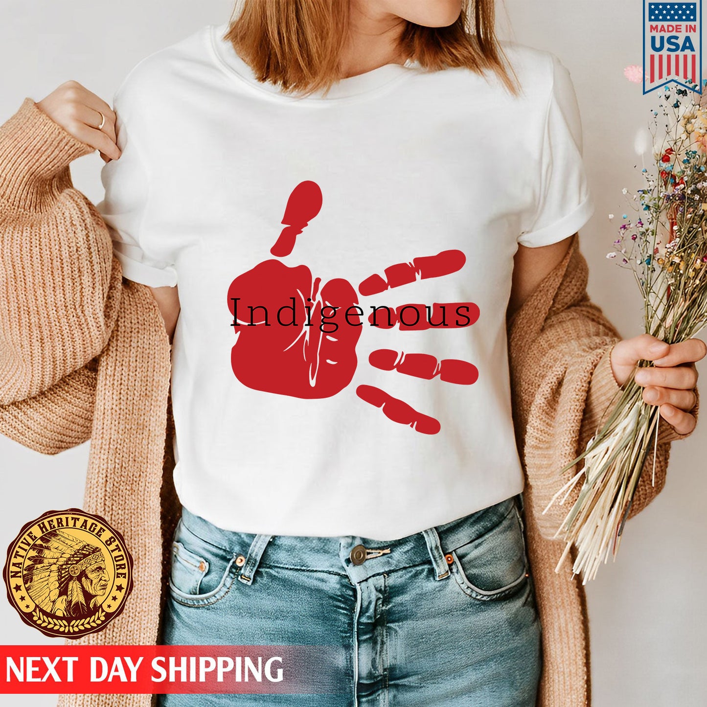 MMIW Indigenous Woman White Hand Unisex T-Shirt/Hoodie/Sweatshirt