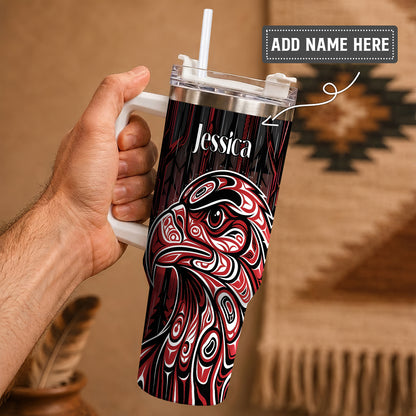 Red Eagle Guardian Personalized Tumbler
