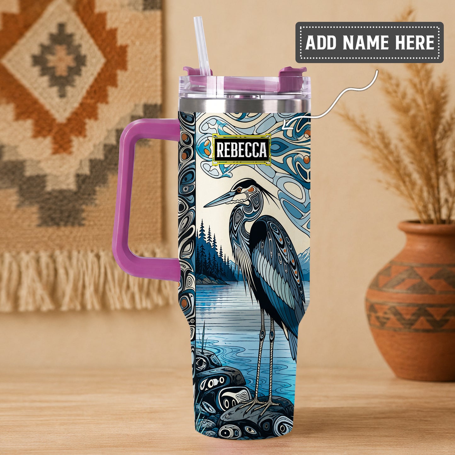 Crimson Orca Passage Personalized Tumbler