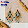 SALE 50% OFF - Multi Colored Beaded Handmade Earrings For Women