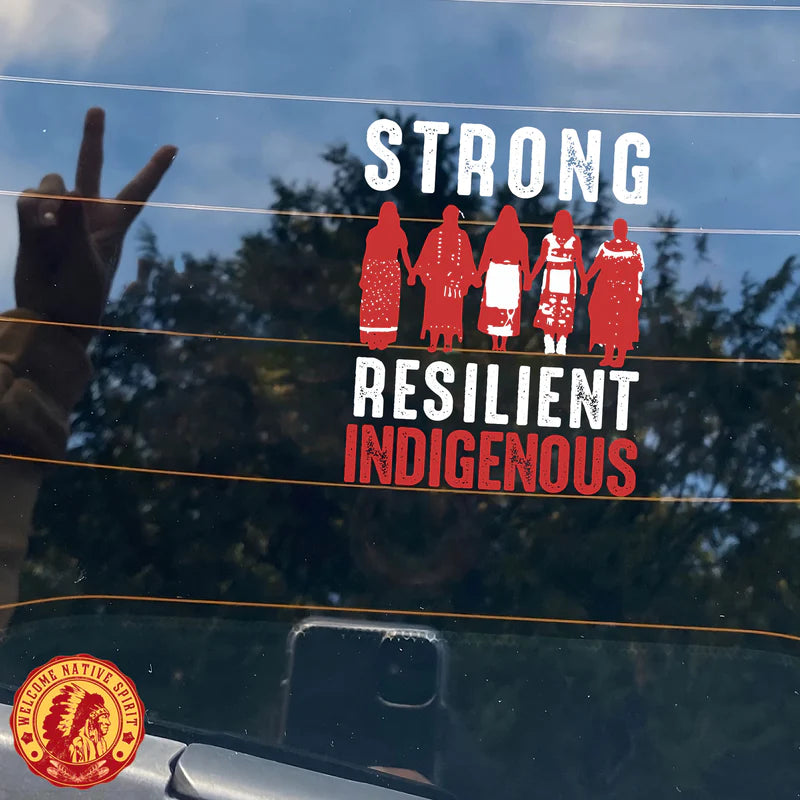 Strong Resilient Indigenous Car Decal