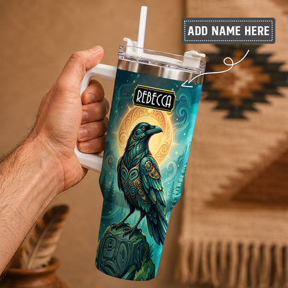 Raven’s Echo of Eternity Personalized Tumbler