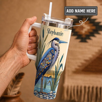 Spirit of the Heron Personalized Tumbler