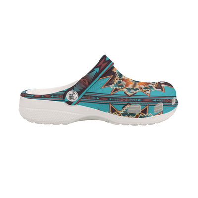 Native Pattern Clog Shoes For Adult and Kid 89142 New