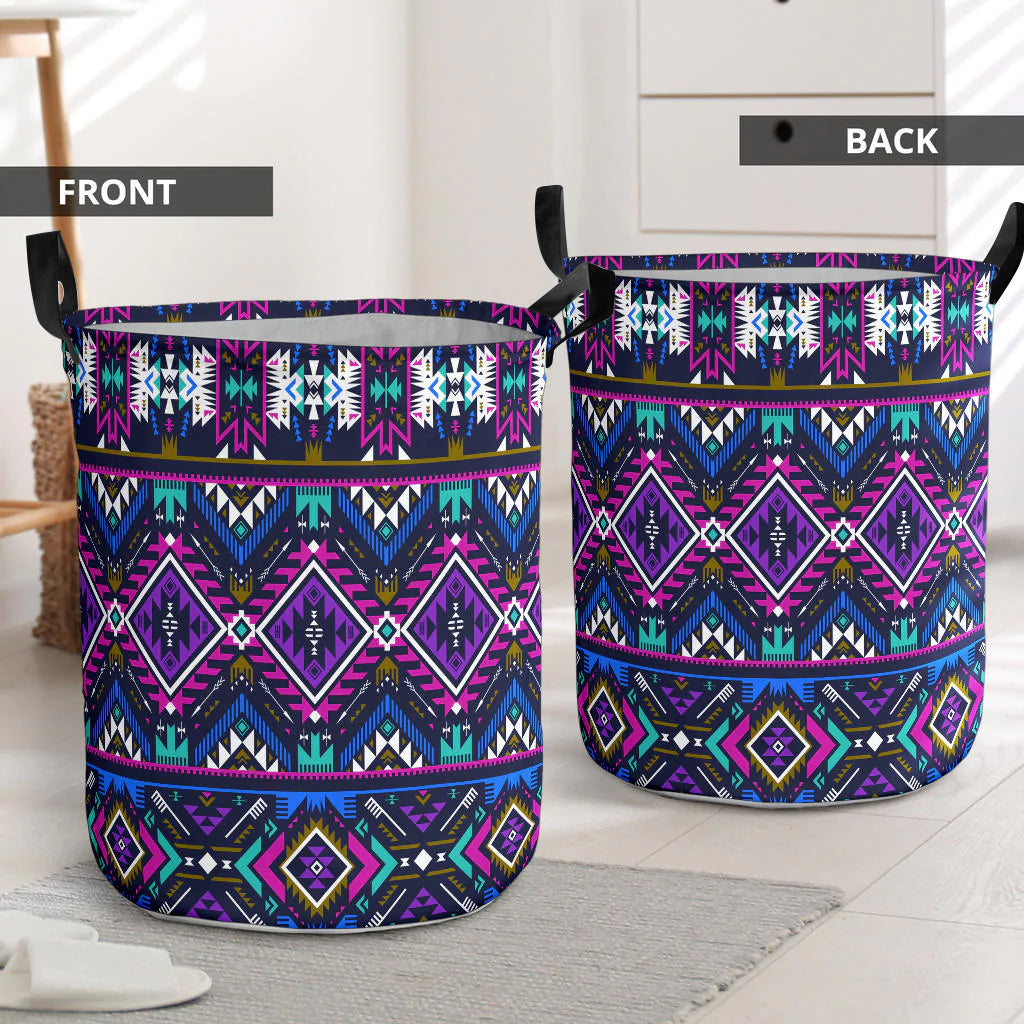 Purple Tribe Pattern Laundry Basket 7 NBD
