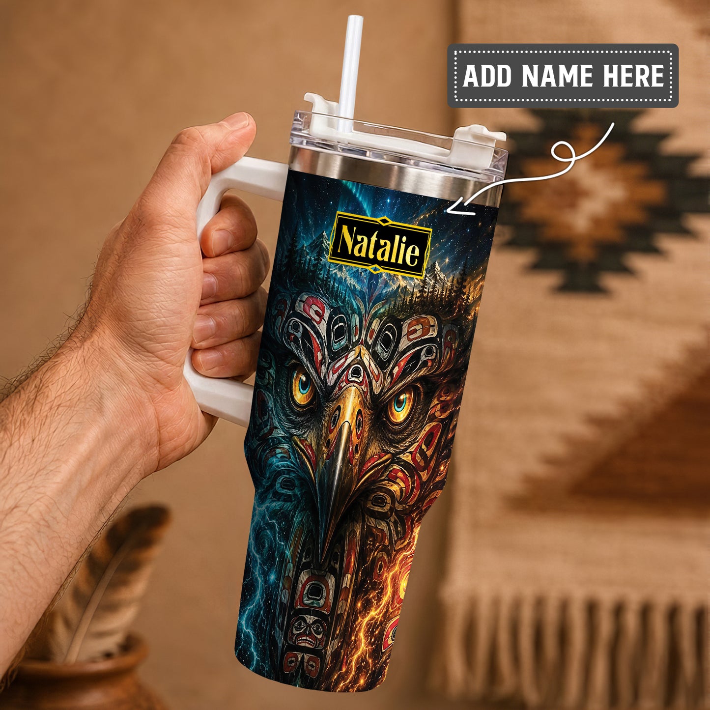 Eagle Thunder Spirit Personalized Tumbler