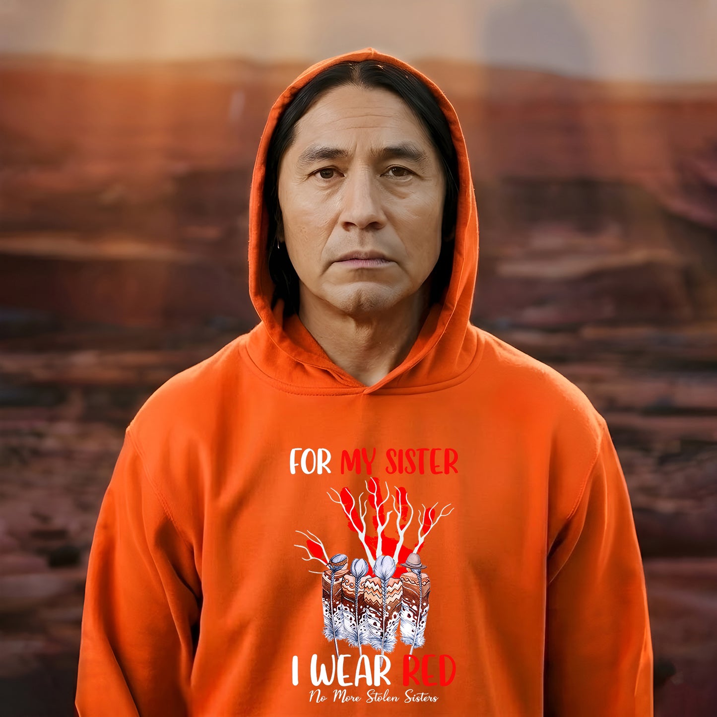 For My Sisters I Wear Red, No More Stolen Sisters MMIW Unisex T-Shirt/Hoodie/Sweatshirt
