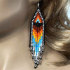 SALE 50% OFF - Sun Multi-Color Hook Beaded Handmade Earrings For Women