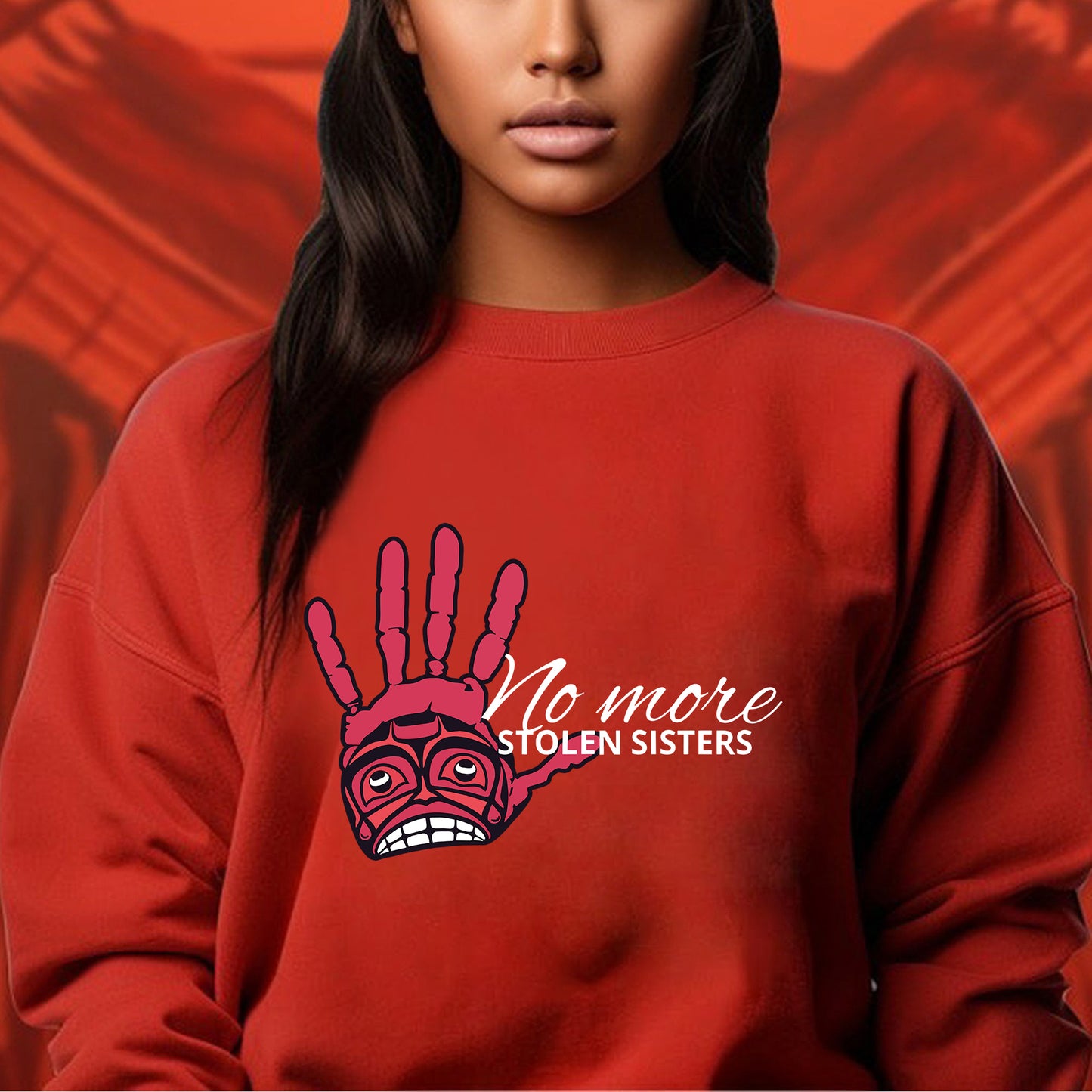 MMIW No More Stolen Sisters Red Hand Unisex Hoodie/Sweatshirt/T-Shirt