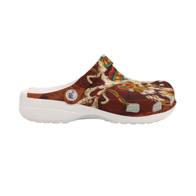 Native Pattern Clog Shoes For Adult and Kid 89171 New