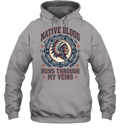 NATIVE BLOOD RUNS THROUGH MY VEINS
