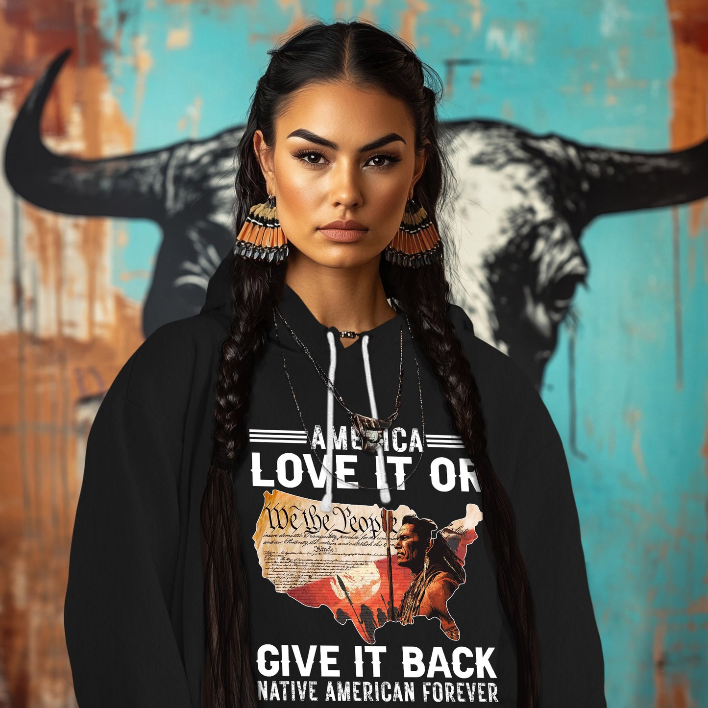 America Love it or give it back Native American Forever