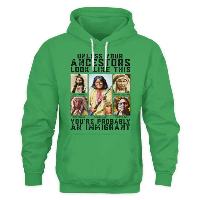 Unless your ancestors look like this you're probably an immigrant