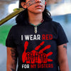 MMIW I Wear Red For My Sister Red Hand Unisex Hoodie/Sweatshirt/T-Shirt