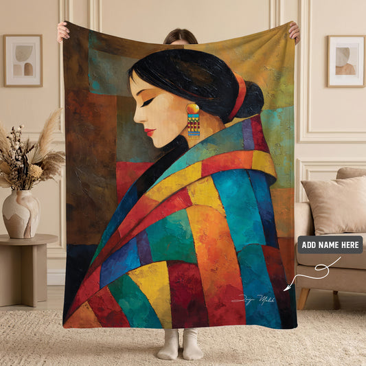 Heritage Woman Spirit Personalized Premium Blanket
