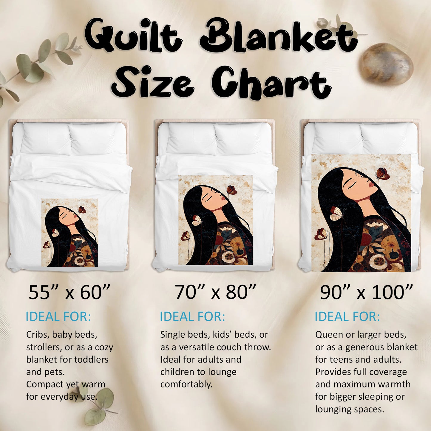 Sacred Butterfly Woman Personalized Premium Blanket