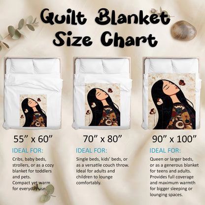 Sacred Butterfly Woman Personalized Premium Blanket