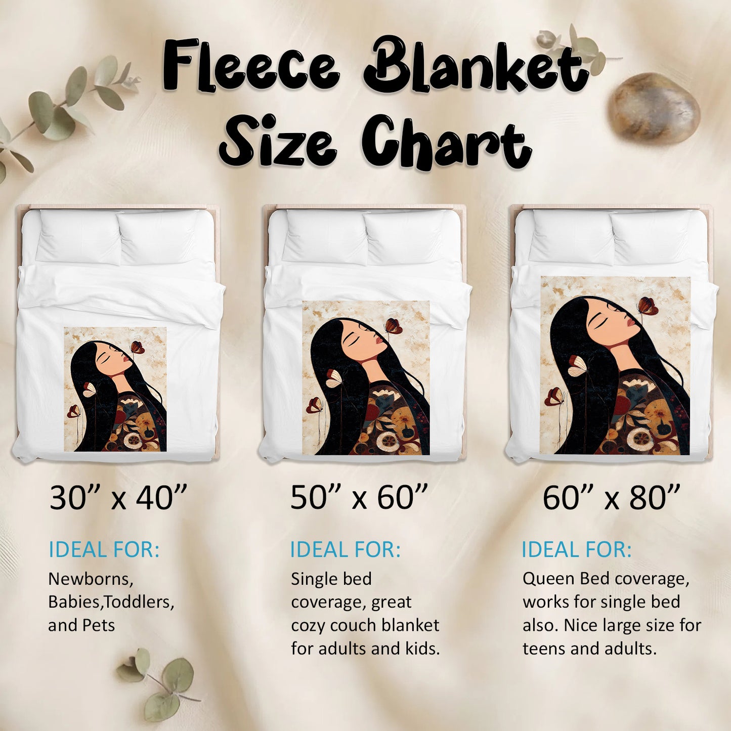 Sacred Butterfly Woman Personalized Premium Blanket
