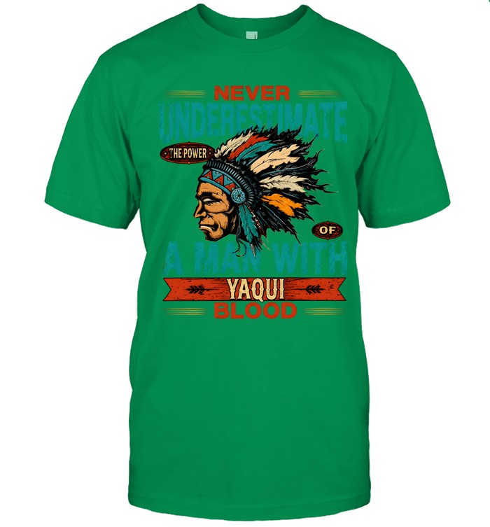 NEVER UNDERESTIMATE A MAN WITH YAQUI BLOOD