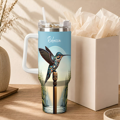 Hummingbird Totem Journey Personalized Tumbler