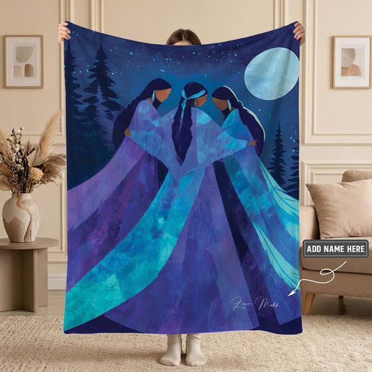 Sisters of the Moon Spirit Personalized Premium Blanket