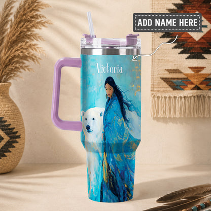 Arctic Woman Grace Personalized Tumbler