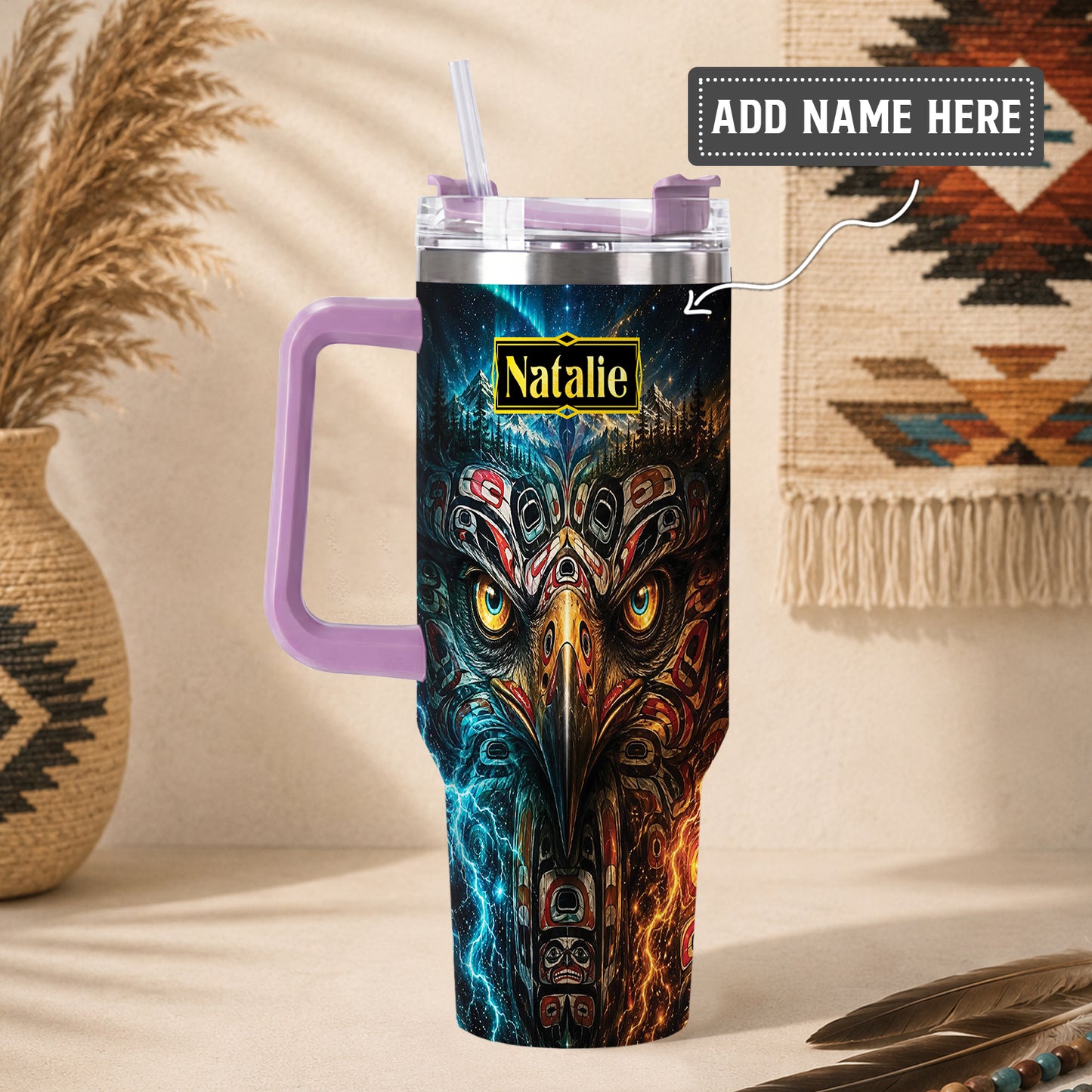 Eagle Thunder Spirit Personalized Tumbler