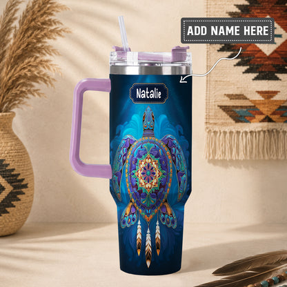 Celestial Turtle Spirit Personalized Tumbler