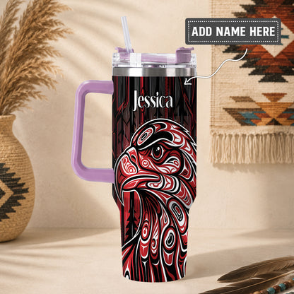 Red Eagle Guardian Personalized Tumbler