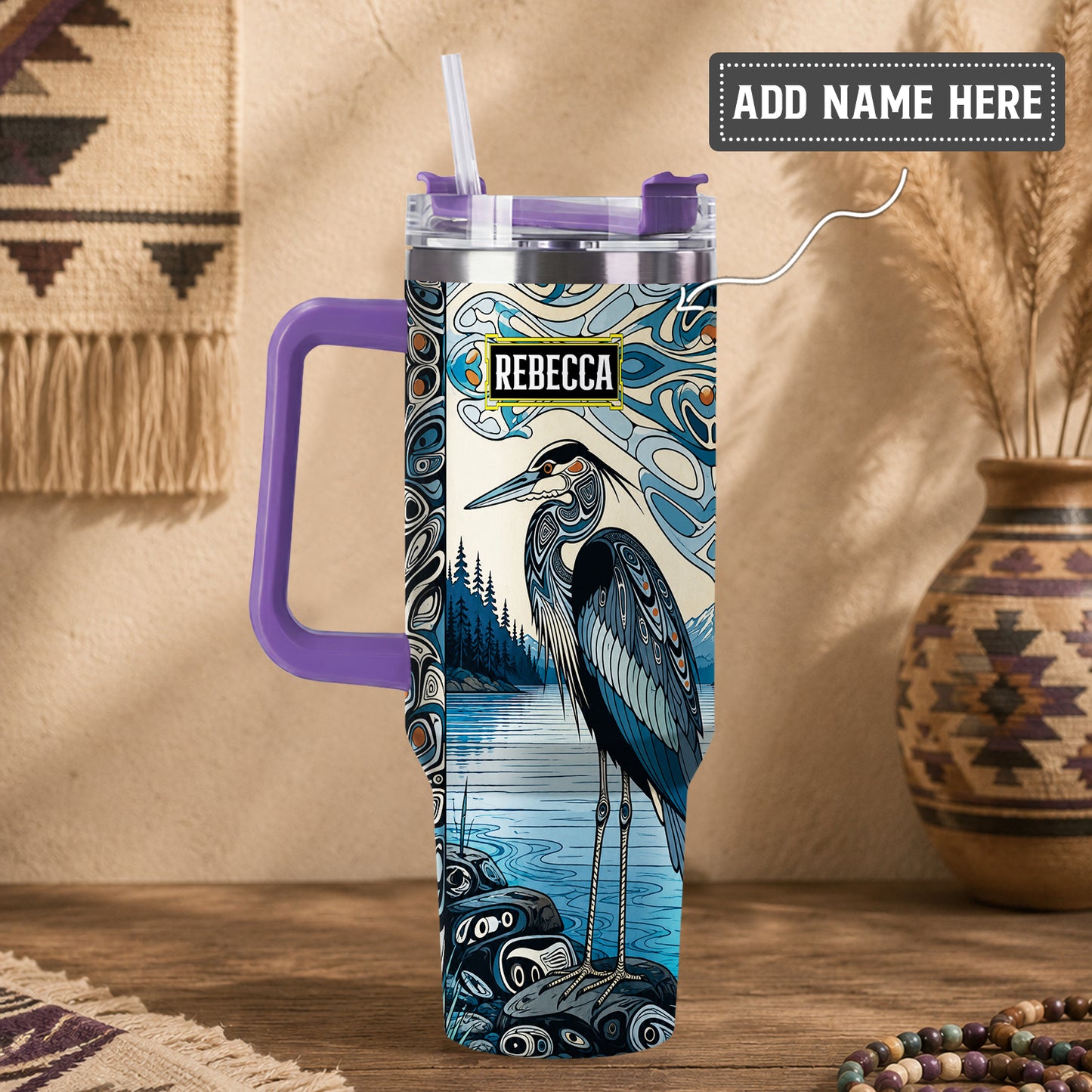 Crimson Orca Passage Personalized Tumbler