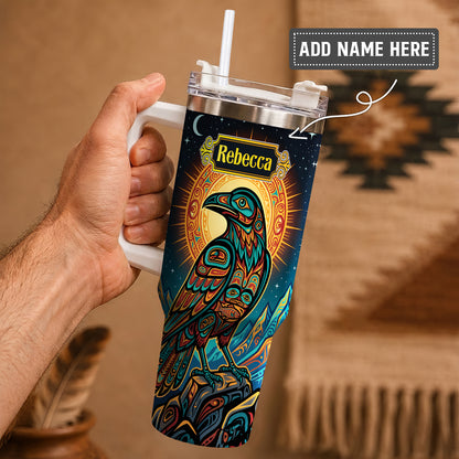 Celestial Raven Legacy Personalized Tumbler
