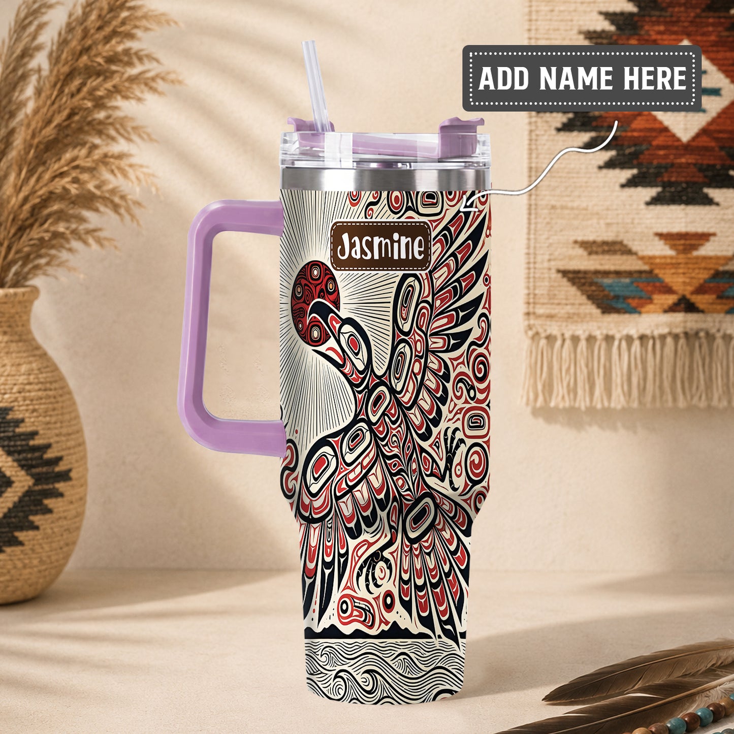 Eagle Sun Flight Personalized Tumbler